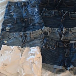 SOLD!!! lot of 8 pairs of aeropostale shorts!